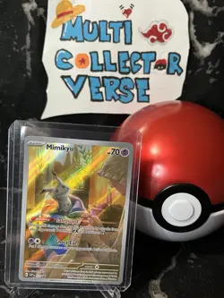 Pokemon TCG Cards Mimikyu SVP075 Illustration Rare Black Star Promo Holo NM-M - Image 3