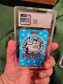 cgc 8.5 map card 3 blastoise back 1996 bandai carddass pokemon part 2 #156 - Image 2
