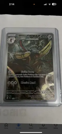 2024 Pokemon Kingambit SV130 scarlet & violet black star promo illustration rare - Image 1