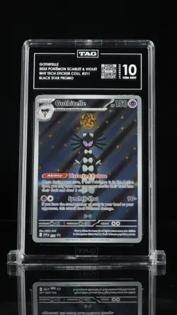 GOTHITELLE #211 2025 POKEMON SVP EN BLACK STAR PROMO TAG GEM MINT 10 - Image 1