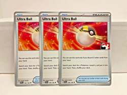 3x Ultra Ball Pokemon Prize Pack Series 4 Promo Stamped Pokemon Card NM/LP - Image 1