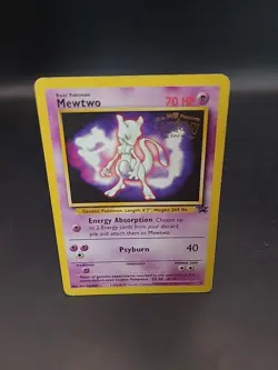Pokemon TCG Mewtwo 3 Black Star Promo Card WOTC 1999 - Image 1