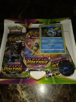 POKEMON VIVID VOLTAGE 3 Booster Pack Blisters SEALED IN HAND - Image 1