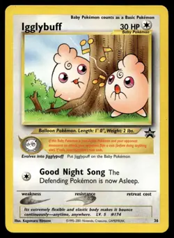 2001 Promos - Wizards Black Star Igglybuff Baby/Promo #36 - Image 1