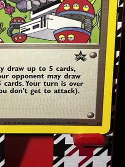 Vintage 1999 Pokemon Wizards Black Star Promo Trainer Computer Error #16 - Image 3