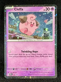 🔥Cleffa Temporal Forces 095 COSMOS HOLO Masterpiece Pokemon PROMO Treasure! - Image 1