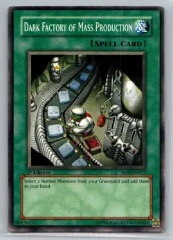 Soul of the Duelist: 1st Edition #SOD-EN037 Dark Factory of Mass Production - VG - Image 1