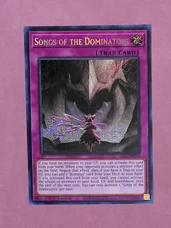 Yu-Gi-Oh! Songs of the Dominators ALIN-EN078 Secret Rare 1st Edition NM-MT - Image 1