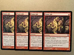 MTG 4x Flame Jab Eventide Pauper Modern Magic the Gathering Card x4 NM - Image 1