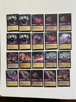Disney Lorcana Card Lot | 200 Super Rares and Legendary Cards From Sets 1-9 - Image 2