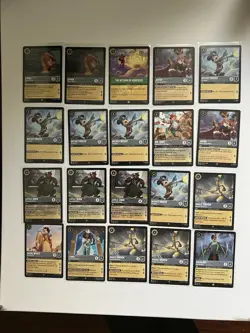 Disney Lorcana Card Lot | 200 Super Rares and Legendary Cards From Sets 1-9 - Image 5