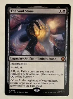 The Soul Stone Marvel's Spider-Man Regular Mtg Magic The Gathering Mythic Card - Image 1