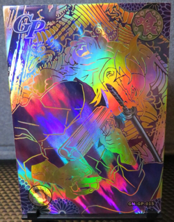 Genya Shinazugawa Gold Holo Foil GP Rare Card Demon Slayer Anime Manga CCG NM - Image 1