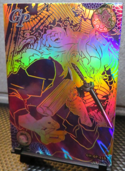 Genya Shinazugawa Gold Holo Foil GP Rare Card Demon Slayer Anime Manga CCG NM - Image 2