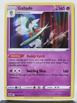 HOLO Gallade 062/189 NM - Astral Radiance Pokemon Card - $2 Combined Shipping - Image 1
