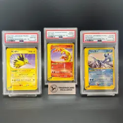 SEQUENTIAL PSA10 Zapdos Moltres Articuno Trainers Magazine JPN Pokemon Card - Image 1