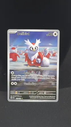 Pokemon Delibird 152/132 Mega Evolution Illustration Rare Card NM - Image 1
