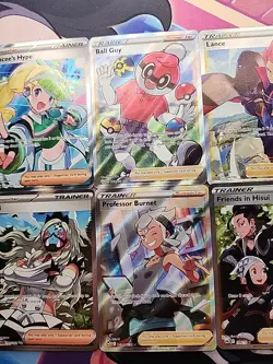 Lot of 9 Full Art Trainer Pokemon Cards NM - Image 3