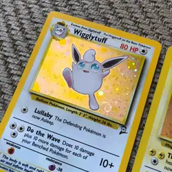 Wigglytuff 19/130 & Magneton 9/130 Pokemon Cards - Base Set 2 Rare Holo - Image 2