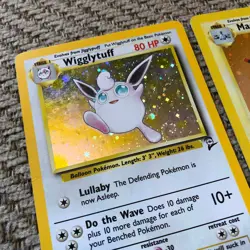 Wigglytuff 19/130 & Magneton 9/130 Pokemon Cards - Base Set 2 Rare Holo - Image 3