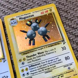 Wigglytuff 19/130 & Magneton 9/130 Pokemon Cards - Base Set 2 Rare Holo - Image 4