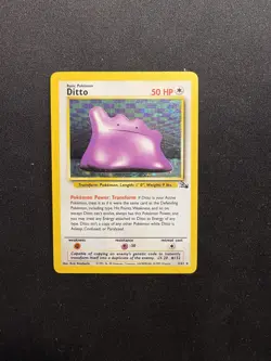 Ditto 3/62 Holo Rare - 1999 Fossil WOTC - (MP) Vintage Pokemon Card - Image 1