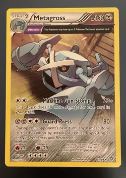 Metagross 50/98 Pokemon Card TCG X&Y Ancient Origins Half Art Holo Rare NM - Image 1