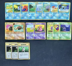 Japanese Pokemon Fossil Lot Of 18 Cards NM Condition - Image 1