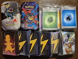 Pokemon TCG Accessories Lot Tins, Sleeves, Dice, Cards, Boxes * Read * - Image 4