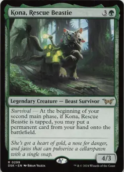 Kona, Rescue Beastie (0299) R Duskmourn: House of Horror 299 LP-NM - Image 1