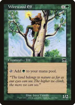 MTG | 4x WIREWOOD ELF x4 | ONS Onslaught | LP/NM | Ships Free! - Image 1