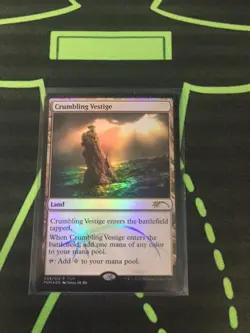 MTG Magic The Gathering Crumbling Vestige Foil Promo Land Commander - Image 1