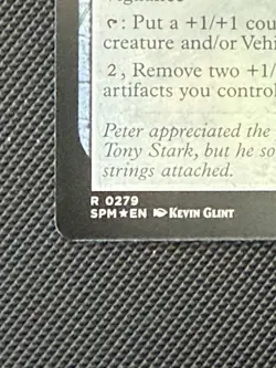 0279 Iron Spider, Stark Upgrade Extended Art Foil Magic The Gathering Spider-Man - Image 2