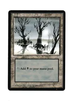 Snow-covered Swamp Ice Age #372 Played MTG - Image 1