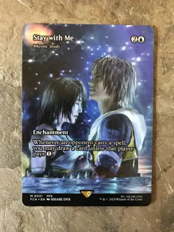MTG - Stay with Me -Rhystic Study -Showcase - Altered - Read - Watch Item Video! - Image 1