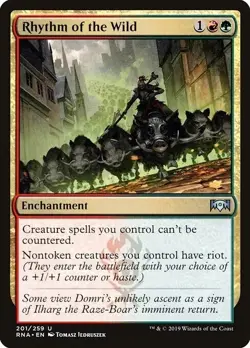 Magic the Gathering RHYTHM OF THE WILD #201/259 Ravnica Allegiance Uncommon 2019 - Image 1