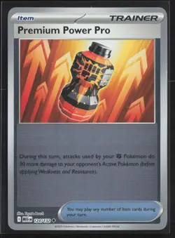 124/132 Premium Power Pro Item - ME01 Mega Evolution Reverse Holo NM Pokemon - Image 1