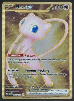 Pokemon TCG Mew ex UPC Metal Gold Promo Scarlet & Violet 205/165 LP - Image 1