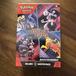 Pokemon TCG Scarlet & Violet: Destined Rivals Booster Bundle • Sealed • 6 Packs - Image 1