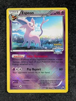 2012 Pokemon ESPEON #48/108 Dark Explorers National Champ. Crosshatch Holo ENG - Image 1