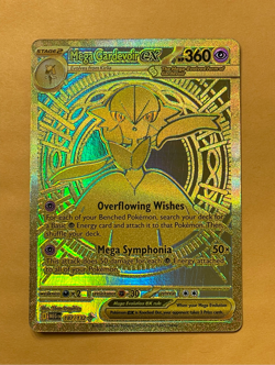 2025 Pokemon Mega Evolution Gardevoir ex Gold Hyper Rare #187/132 NM NEAR MINT - Image 1