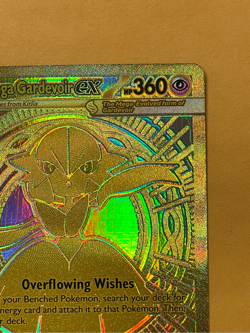 2025 Pokemon Mega Evolution Gardevoir ex Gold Hyper Rare #187/132 NM NEAR MINT - Image 3