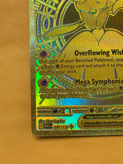 2025 Pokemon Mega Evolution Gardevoir ex Gold Hyper Rare #187/132 NM NEAR MINT - Image 4