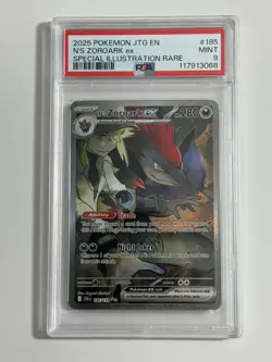 Pokemon TCG N's Zoroark EX 185/159 Sv09: Journey Together PSA 9 - Image 1