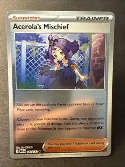 Acerola's Mischief 113/132 Reverse Holo Pokemon TCG: Mega Evolution - Image 1