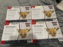 Pokemon TCG Scarlet & Violet 151 Zapdos EX Collection Boxes Lot Of 4 Sealed New - Image 4