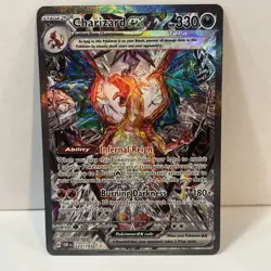 Pokemon TCG Charizard EX Holo Obsidian Flames Sir 223/197 Near Mint Condition - Image 1
