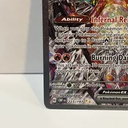 Pokemon TCG Charizard EX Holo Obsidian Flames Sir 223/197 Near Mint Condition - Image 4
