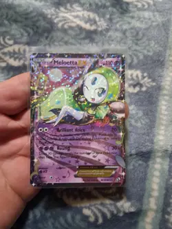 LP/NM Pokemon Meloetta EX RC11/RC25 Legendary Treasures: Radiant Collection HOLO - Image 1