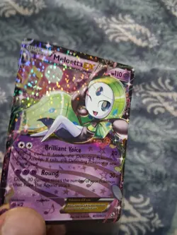 LP/NM Pokemon Meloetta EX RC11/RC25 Legendary Treasures: Radiant Collection HOLO - Image 4